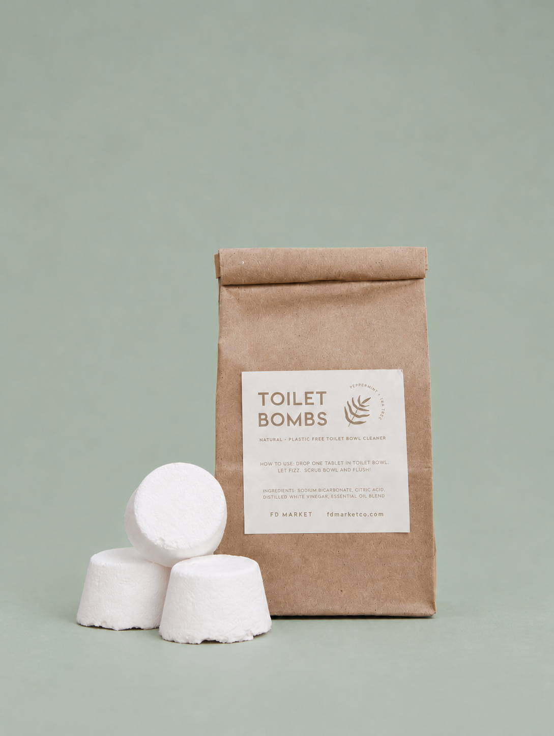 Toilet Bowl Cleaning Bombs – Peppermint & Tea Tree